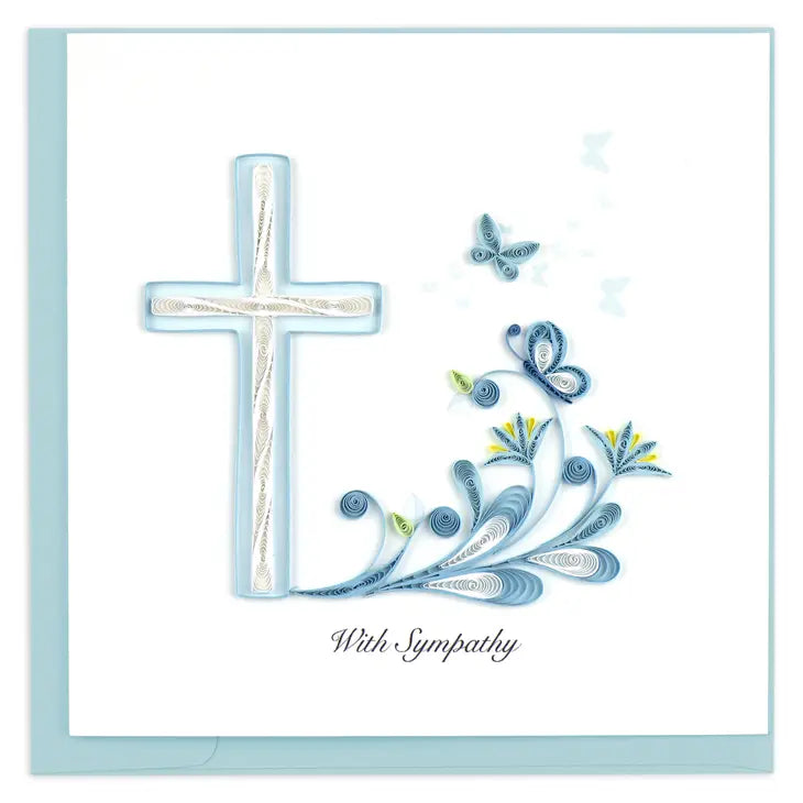 Sympathy Cross Quilling Card