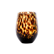 Juliska Puro Small Stemless Wine Glass - Tortoiseshell
