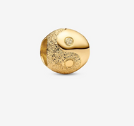 Textured Yin and Yang Mini Charm 14k gold 