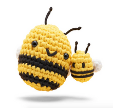 Load image into Gallery viewer, The Woobles Mommy &amp; Me Cornelius the Bee Combo Crochet Kit
