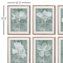 Load image into Gallery viewer, Floral print with size grid to show size of frame, 27.5&quot; x 21.5 inches
