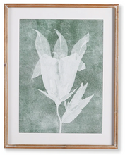 Load image into Gallery viewer, Green and white floral print
