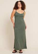 Load image into Gallery viewer, V-Neck Slip Dress - Moss
