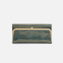 Load image into Gallery viewer, Rachel Continental Wallet in Metallic Leather - Evergreen Shimmer
