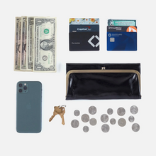 Load image into Gallery viewer, Rachel Continental Wallet in Metallic Leather - Gilded Marble

