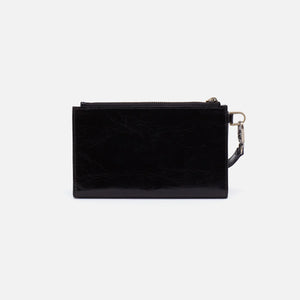 HOBO Kali Phone Wallet Polished Leather - Black - FINAL SALE