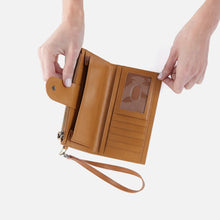 Load image into Gallery viewer, HOBO Kali Phone Wallet Polished Leather - Natural - FINAL SALE
