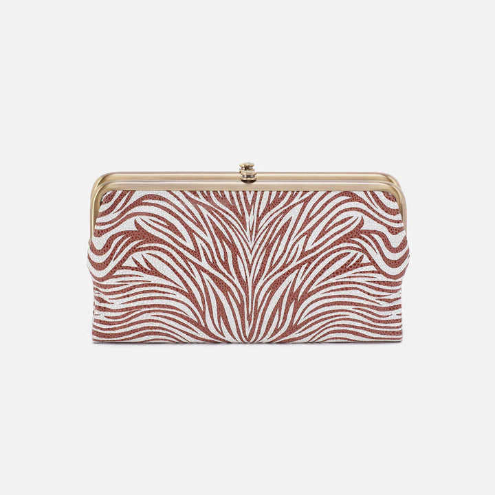 HOBO Lauren Clutch-Wallet Printed Leather Ginger Zebra