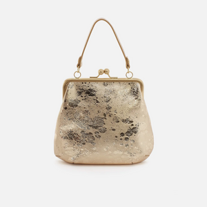 Alba Crossbody in Metallic Leather - Gilded Marble