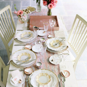 Vietri Incanto Stone Dinner Plate - White