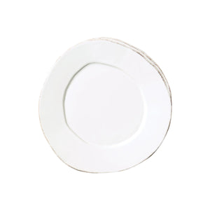 Vietri Lastra Salad Plate - White