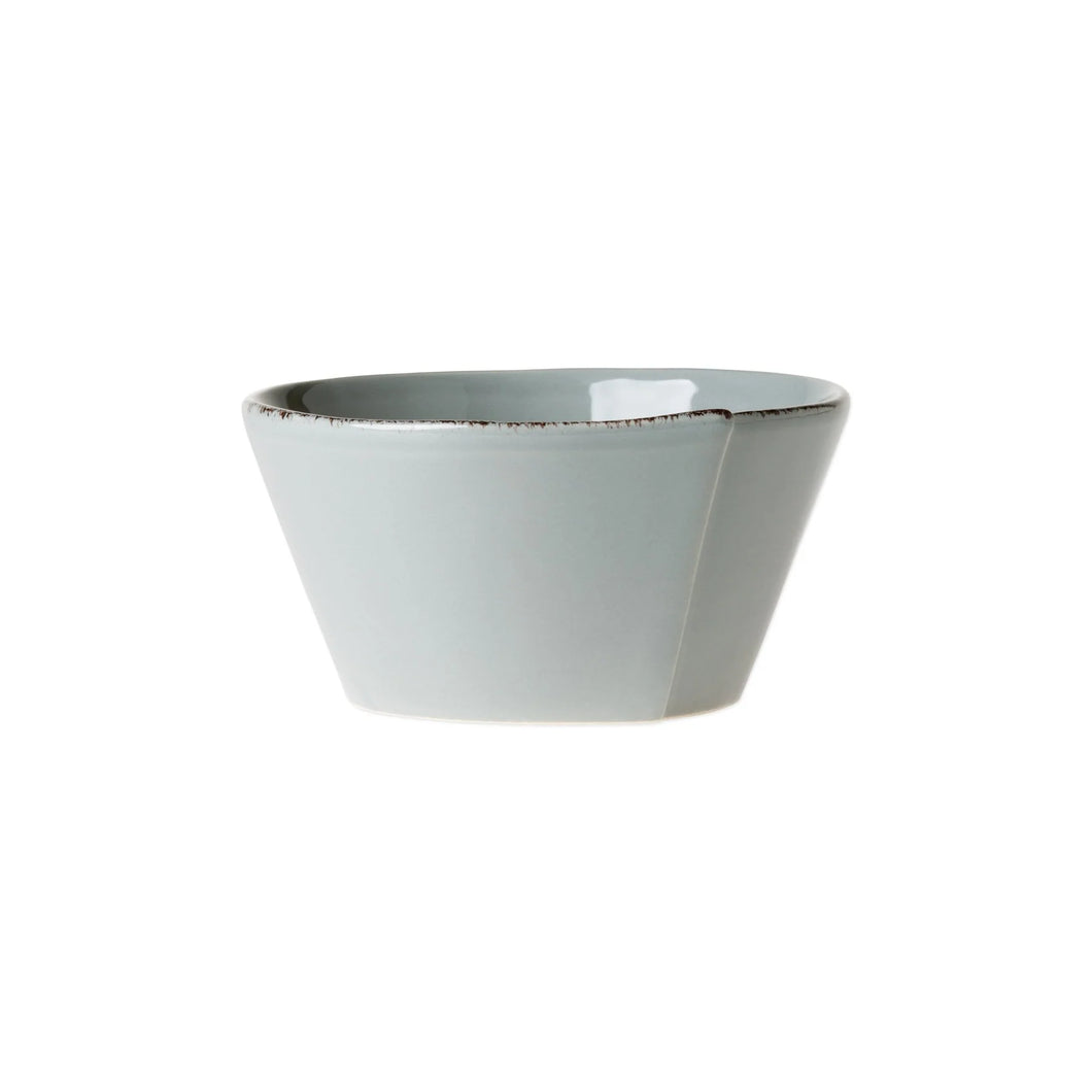 Vietri Lastra Stacking Cereal Bowl - Light Gray