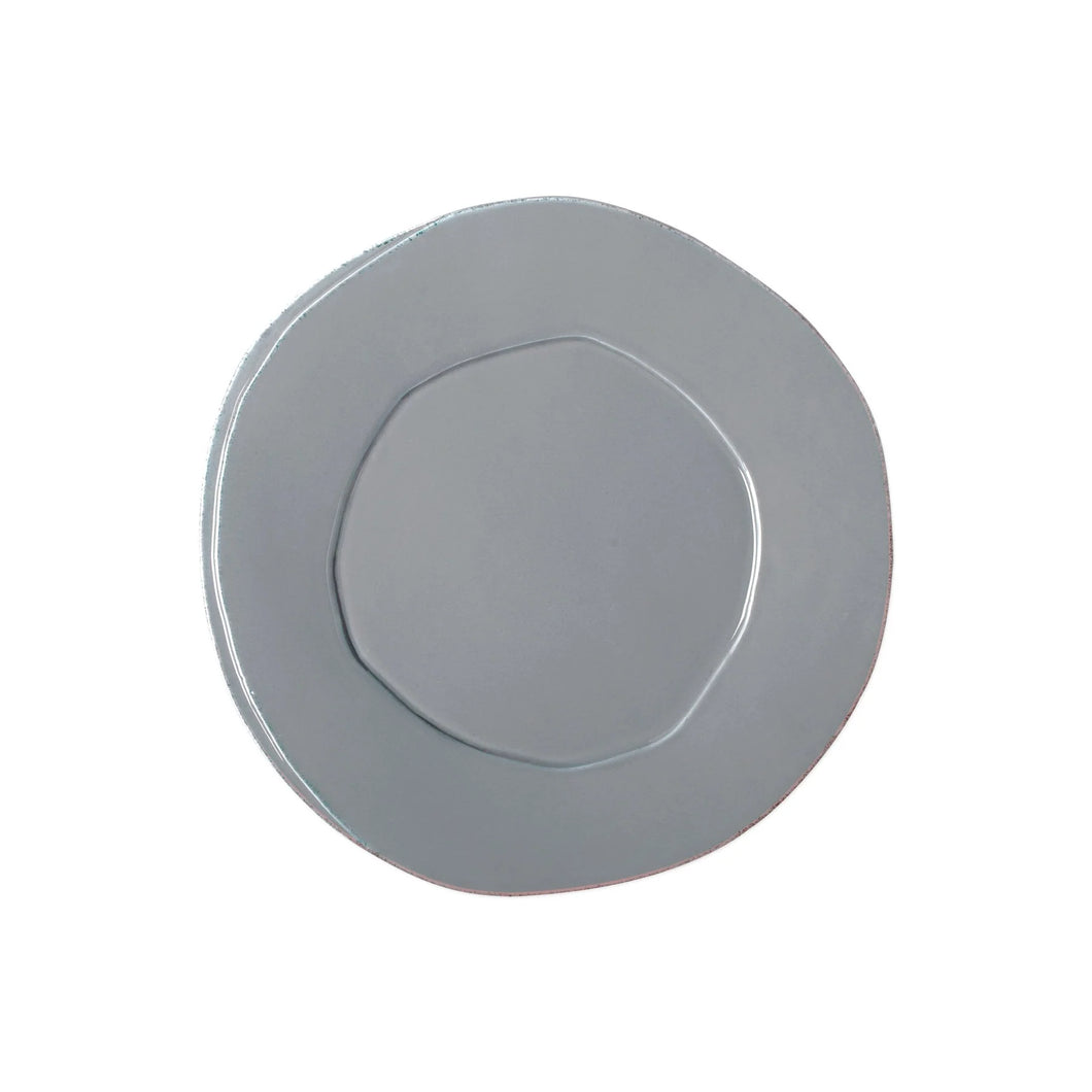 Vietri Lastra European Dinner Plate - Gray