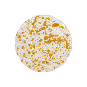 Vietri Amalfitana Splatter Salad Plate - Yellow