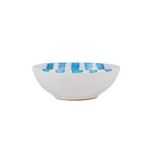 Load image into Gallery viewer, Vietri Amalfitana Stripe Cereal Bowl - Aqua
