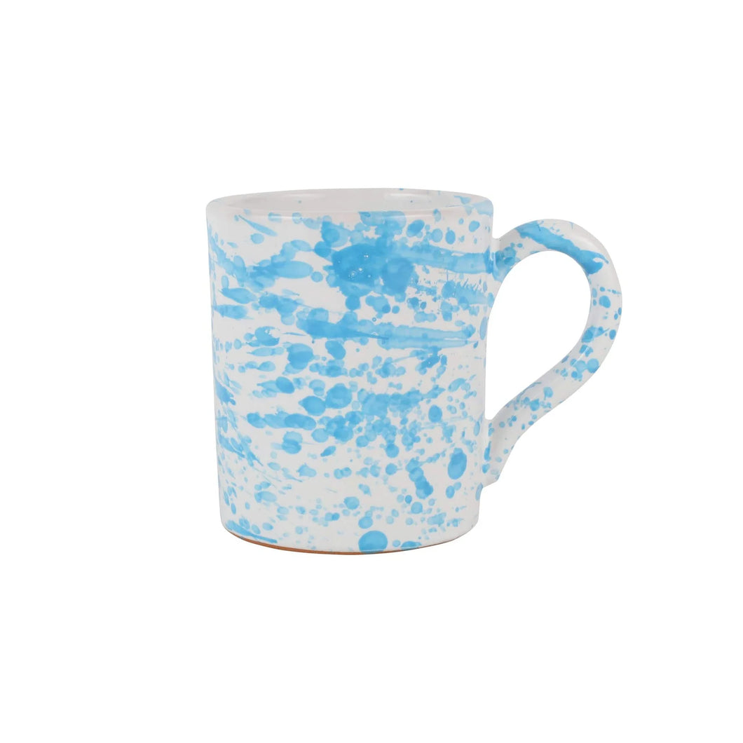 Vietri Amalfitana Splatter Mug - Aqua