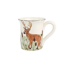 Load image into Gallery viewer, Vietri Wildlife Mug painted with a deer
