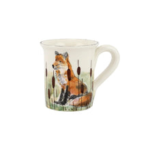 Load image into Gallery viewer, Vietri Wildlife Mug painted with a fox
