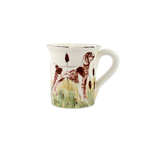 Vietri Wildlife Mug painted with a Spaniel