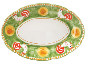 Vietri Campagna Uccello Oval Platter