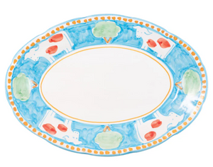 Vietri Campagna Uccello Oval Platter