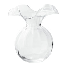 Load image into Gallery viewer, Vietri Clear Hibiscus Glass Medium Fluted Vase
