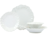 Vietri Incanto Stone 4 piece Place Setting - White