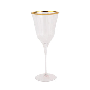 Vietri Natalia Gold Water Glass