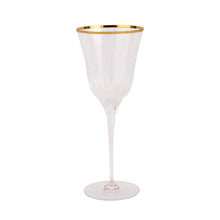Load image into Gallery viewer, Vietri Natalia Gold Wine Glass
