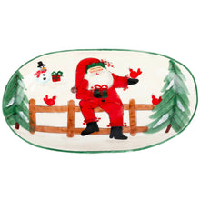 Load image into Gallery viewer, Vietri Old St. Nick Shallow Oval Bowl
