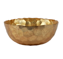 Load image into Gallery viewer, Vietri Rufolo Glass Gold Honeycomb Medium Bowl
