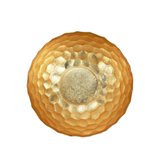 Load image into Gallery viewer, Vietri Rufolo Glass Gold Honeycomb Medium Bowl
