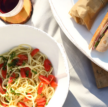 Load image into Gallery viewer, Vietri Melamine Lastra Large Stacking Serving Bowl
