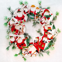 Load image into Gallery viewer, Vietri Old St. Nick Assorted Anniversary Salad Plates - S/8
