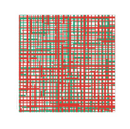 Vietri Papersoft Plaid Green & Red Dinner Napkins - 20 Pack
