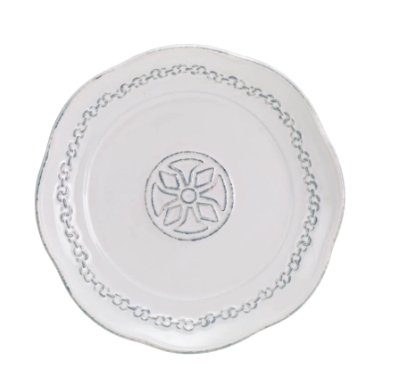 Villa Beleza Bread/Candle Plate - Alabaster - FINAL SALE