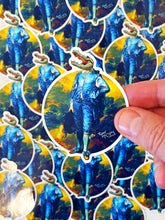 Load image into Gallery viewer, Vinyl Sticker - The Blue Gator (Blue Boy Art Parody)
