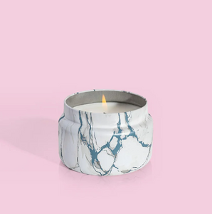 Volcano Modern Marble Printed Travel Tin Candle - 8.5 oz