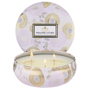 Voluspa Panjore Lychee 3 Wick Tin Candle