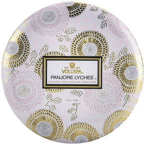 Voluspa Panjore Lychee 3 Wick Tin Candle