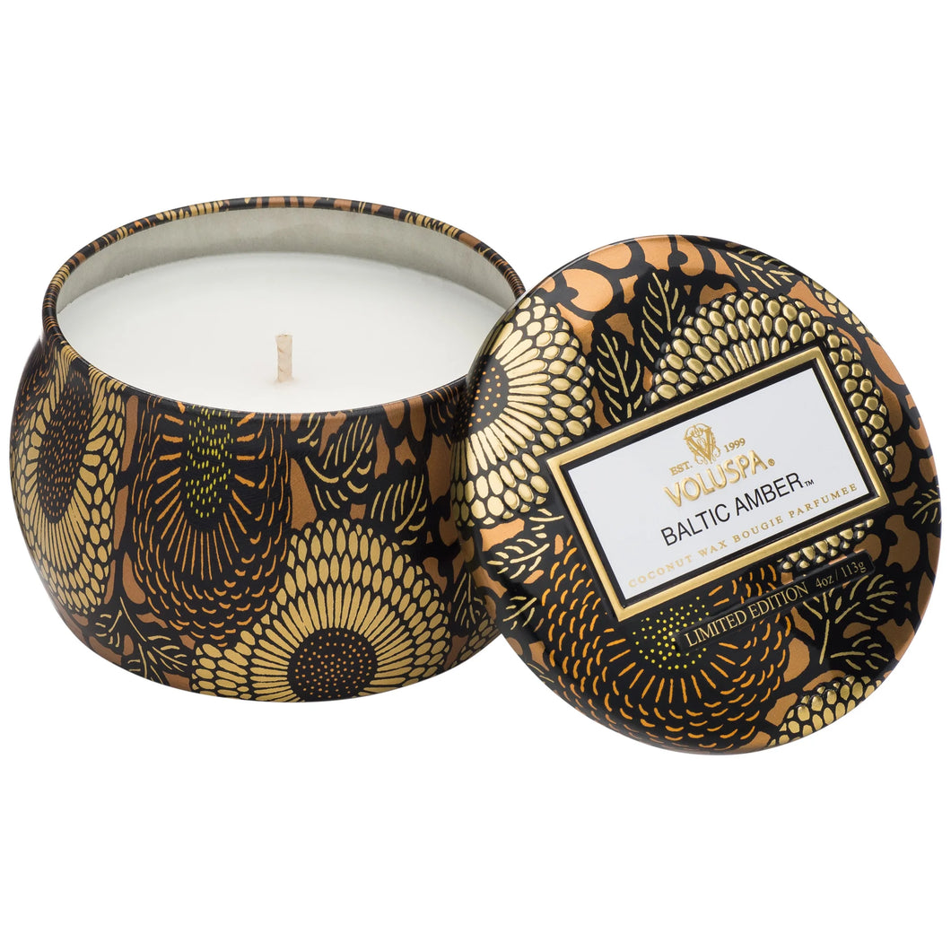 Voluspa Baltic Amber Candle - Mini Tin 4oz