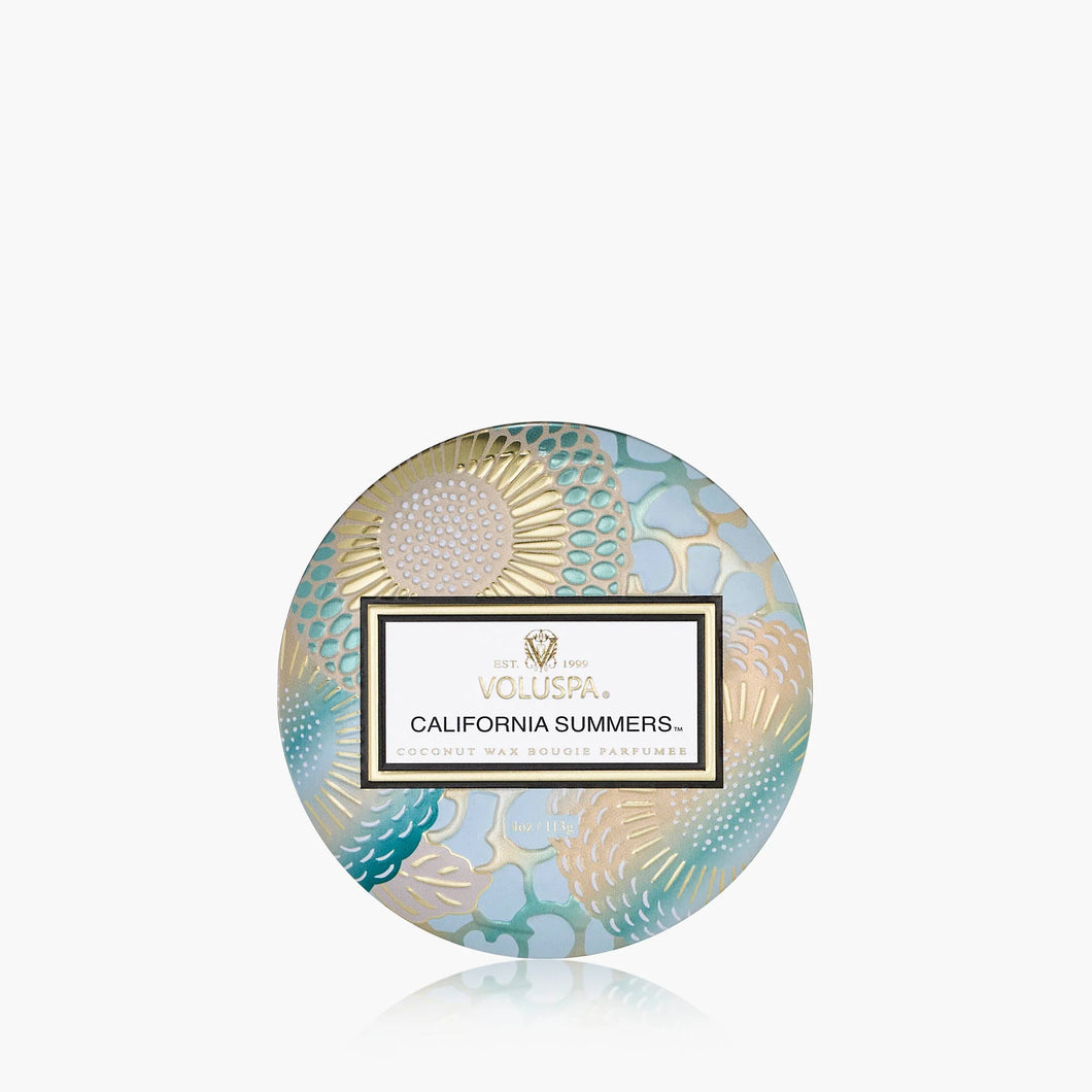 Voluspa California Summers Candle - Mini Tin 4oz