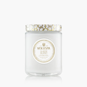 Voluspa Suede Blanc Large Jar Candle - 18oz