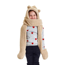 Load image into Gallery viewer, Warm Fuzzies 3-In-1 Plush Wrap Scarf

