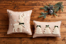 Load image into Gallery viewer, White Christmas Tufted Pillow
