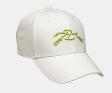 Load image into Gallery viewer, White Longchamp Baseball Cap/Hat with green Longchamp logo
