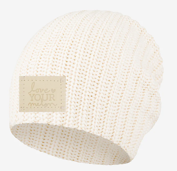 White Speckled/Natural Monochrome Beanie – AGAPANTHUS display picture 1