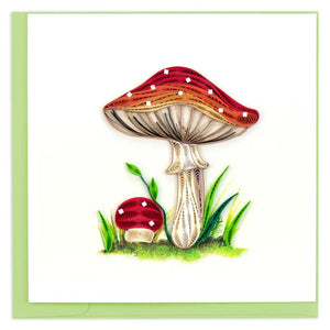 Wild Mushroom Quilled Card