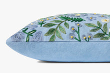 Load image into Gallery viewer, Rifle Paper Wildwood Garden Periwinkle Pillow
