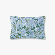 Load image into Gallery viewer, Rifle Paper Wildwood Garden Periwinkle Pillow
